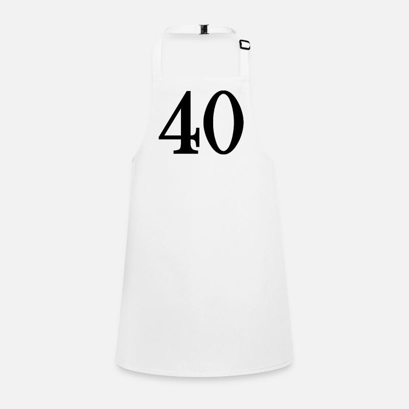 40. 40 ANS. 40e ANNIVERSAIRE. ANNIVERSAIRE 40 ANS. Tablier Enfant