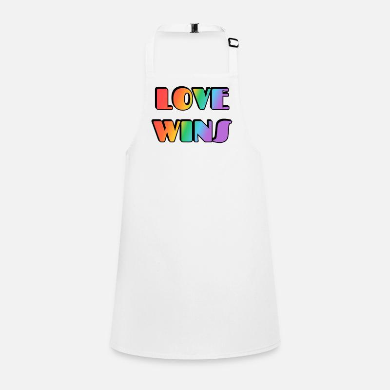 Love Wins Rainbow Gradient Children's Apron
