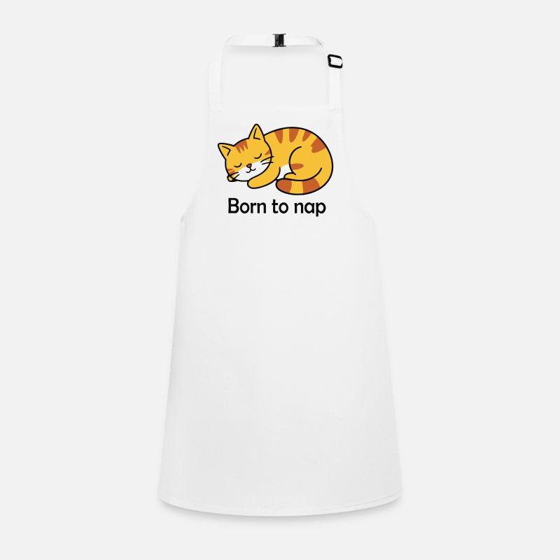 Conception du sommeil du chat né pour la sieste Tablier Enfant