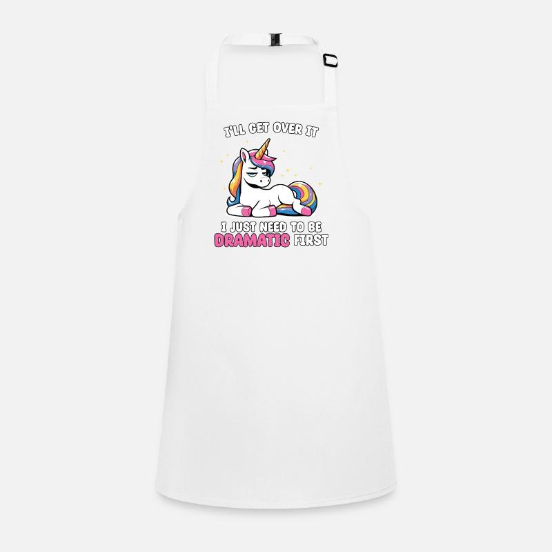 Dramatic First: Unicorn Humor Children's Apron
