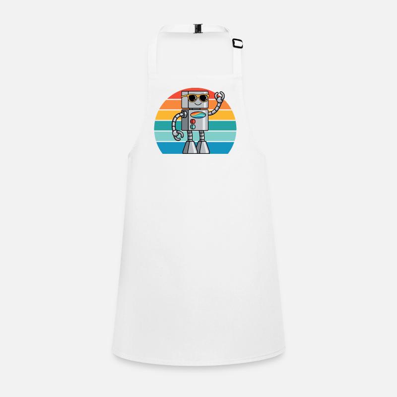 Retro Ki robot for technology lovers & robot fans Children's Apron