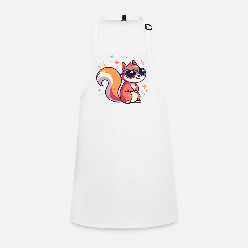 Chic Squirrel Sunglasses Children's Apron
