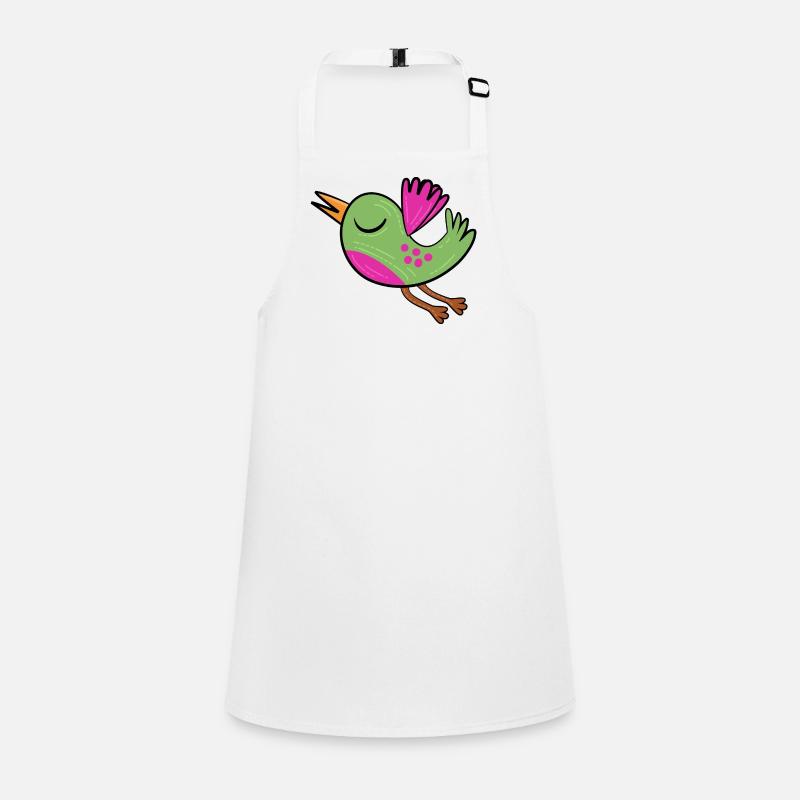 Petit Oiseau Vert Tablier Enfant