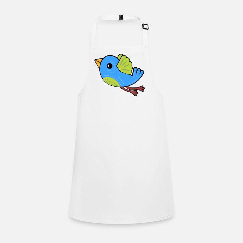 Petit Oiseau Bleu Tablier Enfant