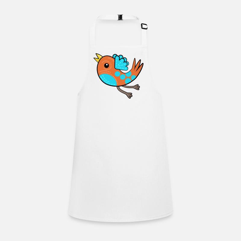 Litte Orange Bird Children's Apron