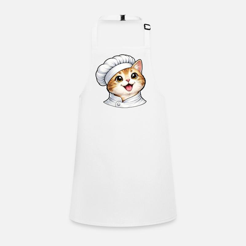 Motif de dessin animé Chat Chef mignon Tablier Enfant