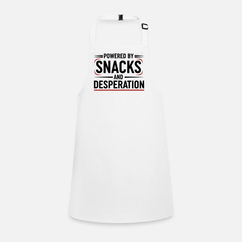 Powered By Snacks and Desperation Children's Apron