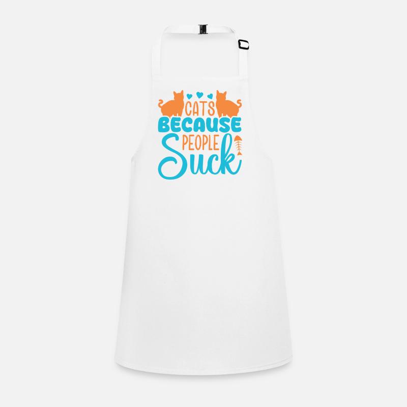 Sarcastic cat design for real introverts Children's Apron