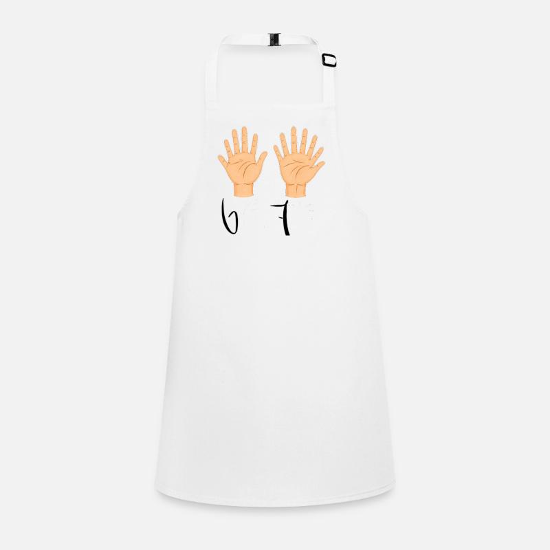 Double Open Hands Illustration Schürze für Kinder