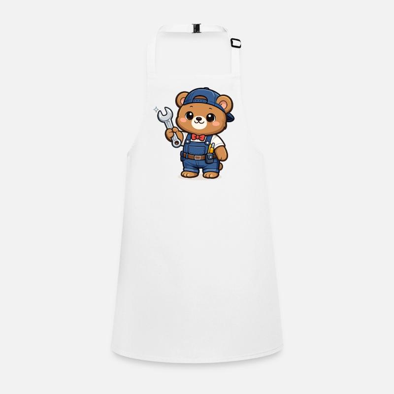 Petit Ours Artisan avec une clé à molette Tablier Enfant