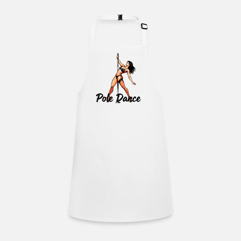 Silhouette de pole dance – Art élégant Pin-Up Tablier Enfant