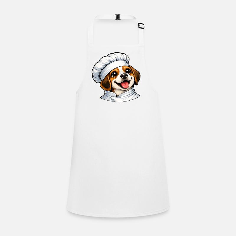 Cheerful Beagle Chef Good Mood Cartoon Kitchen Children's Apron