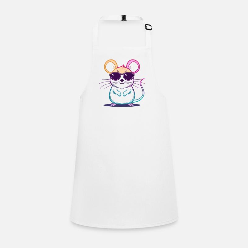 Souris Arc-en-Ciel Lunettes Tablier Enfant