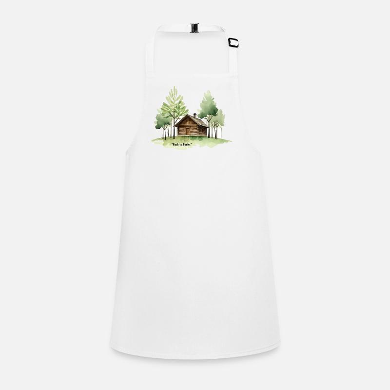 Back to Basics Cabin in Woods Children's Apron