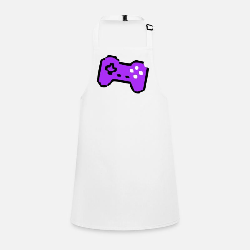  Schräger Retro Controller Gamer Schürze für Kinder