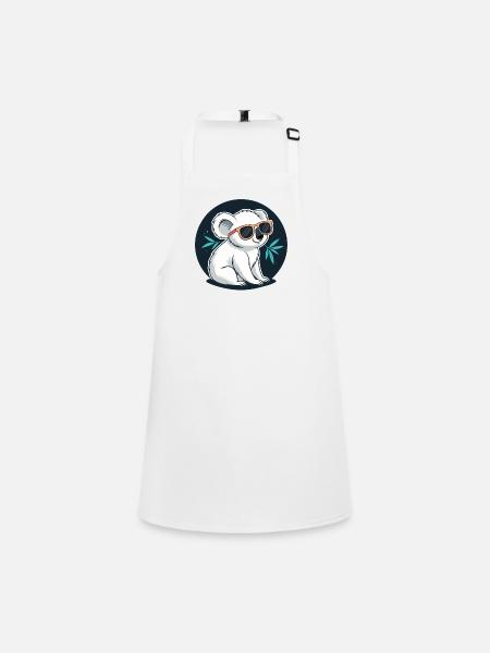 Koala chic sunglasses - Children's Apron - white - Front