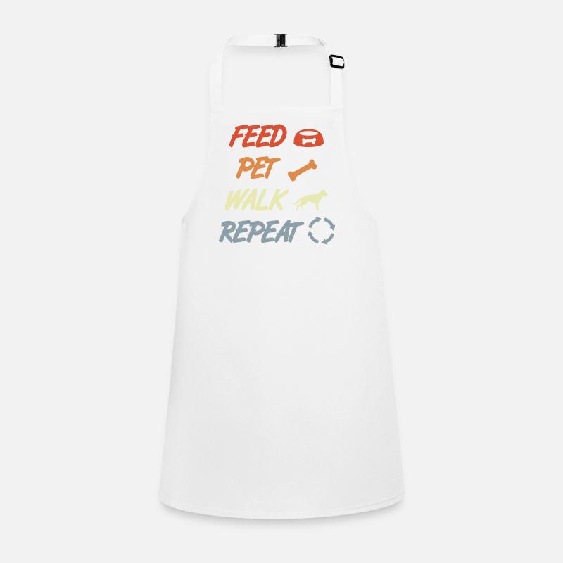 Feeding, petting, performing, repeating Children's Apron