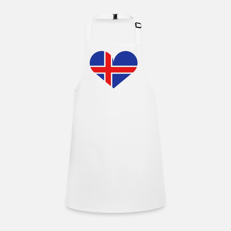 Icelandic heart-shaped flag Children's Apron