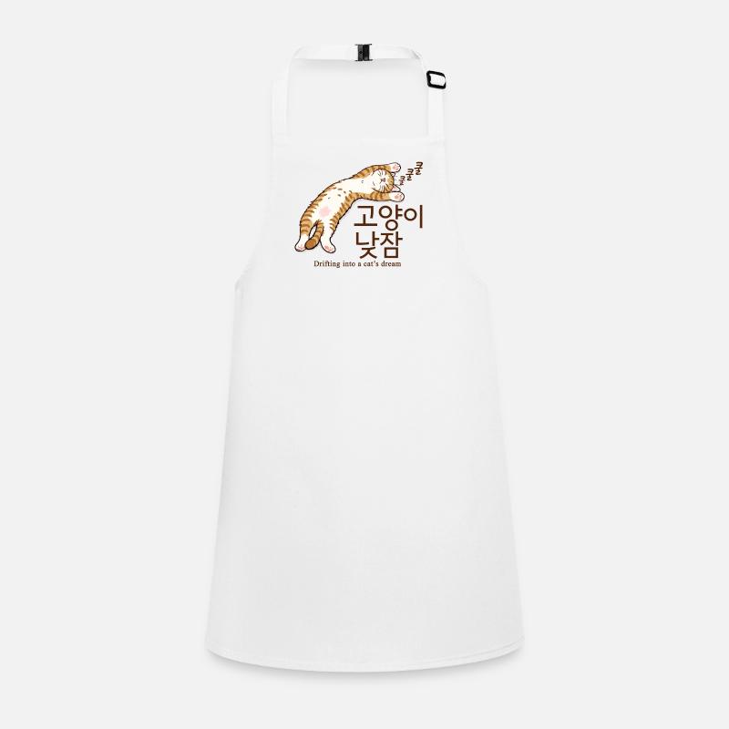 Cat Dream: Sleeping Cat from Seoul Children's Apron