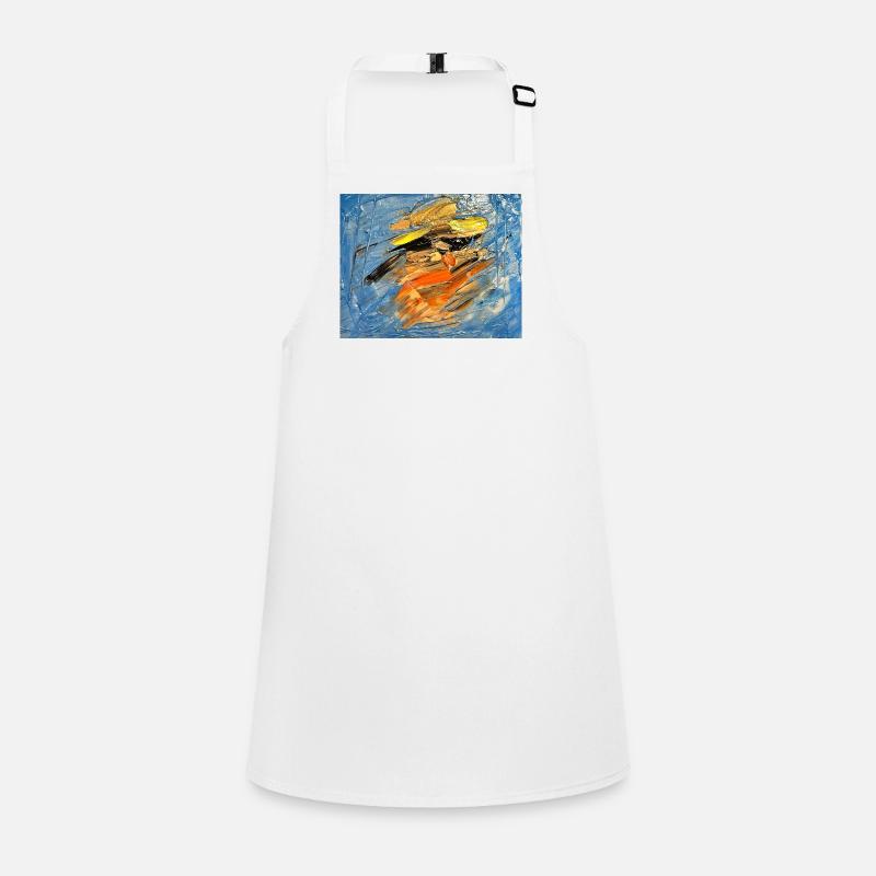Tourbillon bleu orange Tablier Enfant