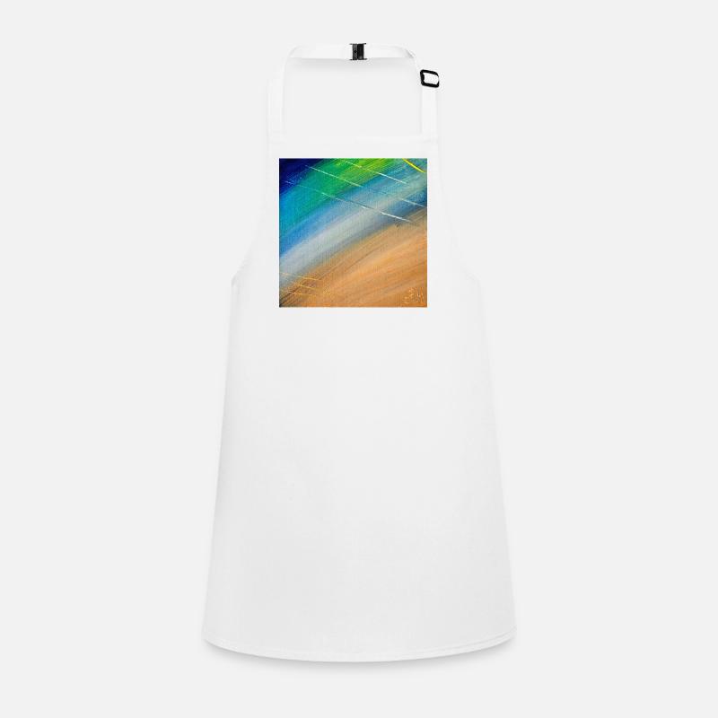 Color flow and gold lines Children's Apron