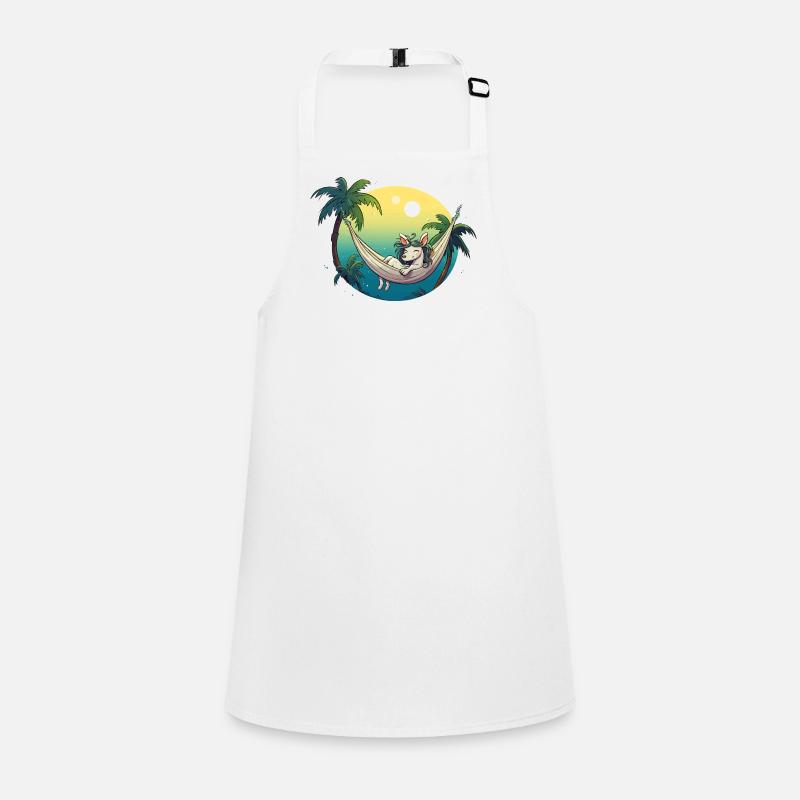 Licorne dans un hamac tropical Tablier Enfant