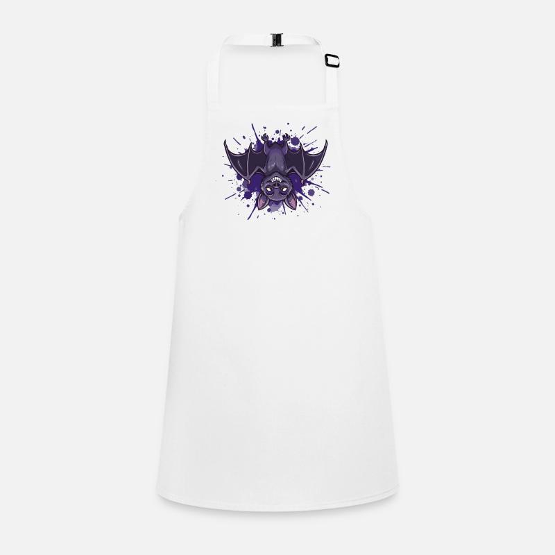 Night Bat Purple Splash Children's Apron