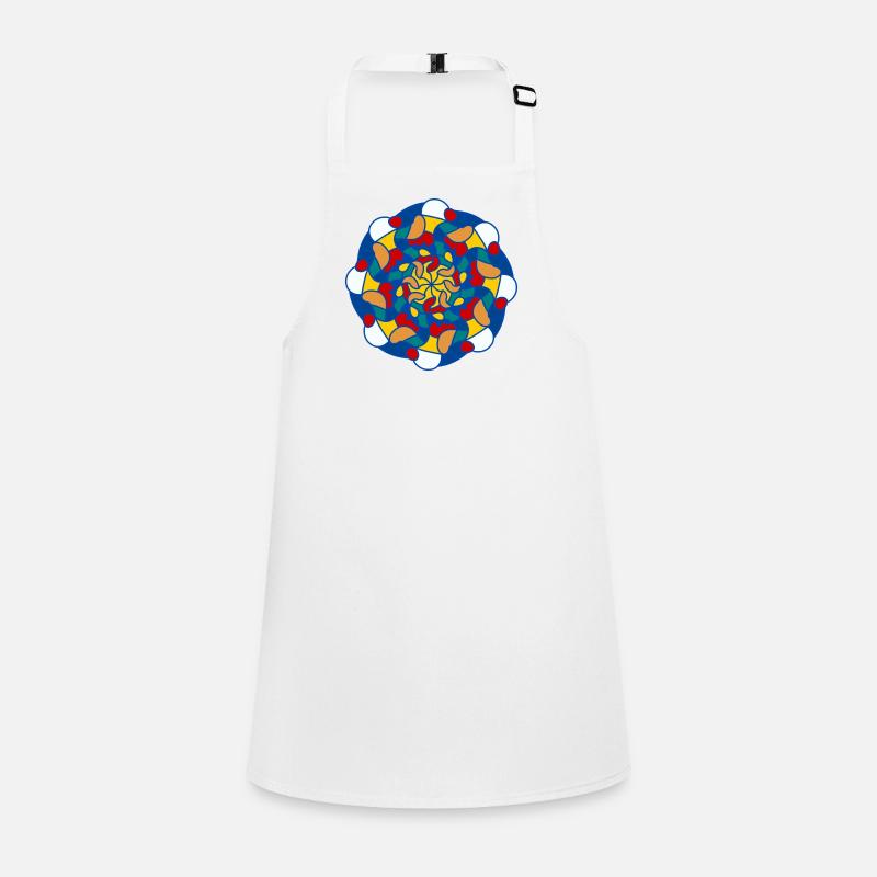 Mandala éclatant kaleidoscope Tablier Enfant