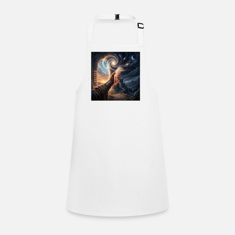 Celestial Handshake - Fantasy Portal Art Children's Apron