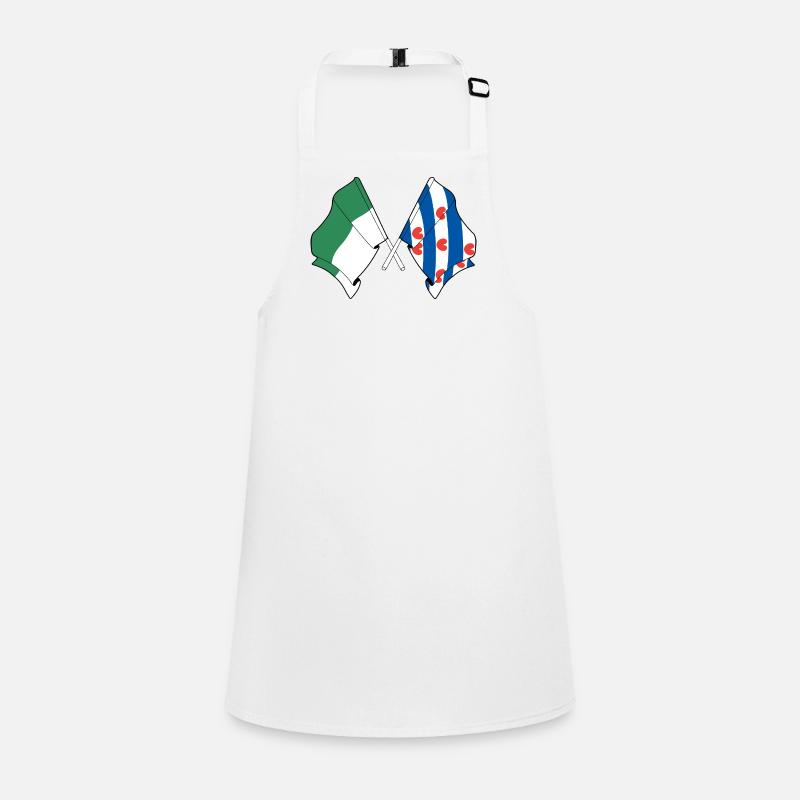 Drapeaux croisés de Vlieland et Frise Tablier Enfant