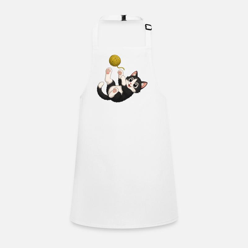 Kitten plays Children's Apron