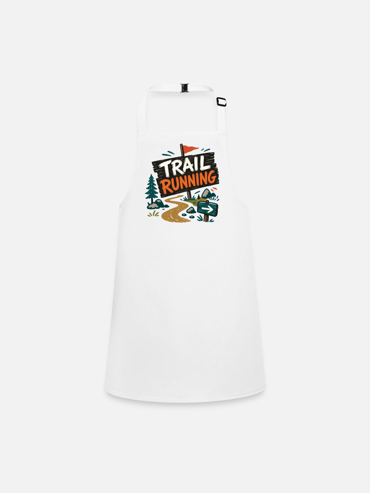 trail running - Children's Apron - white - Front