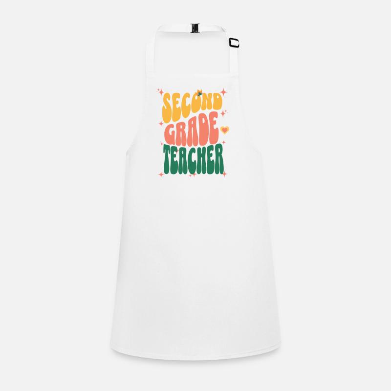 Second Grade Teacher Retro Children's Apron
