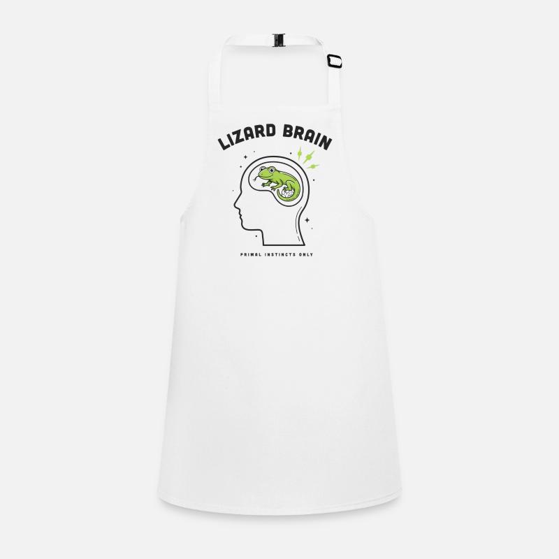 Lizard Brain Lizard Profile Brain Psychology Children's Apron