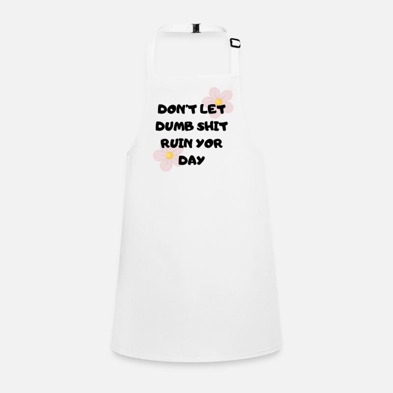 Pastel Blossoms Accent Handwriting Children's Apron