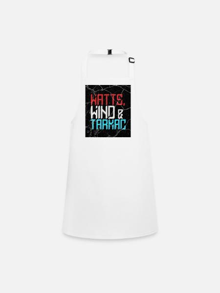 Watts Wind Tarmac - Children's Apron - white - Front