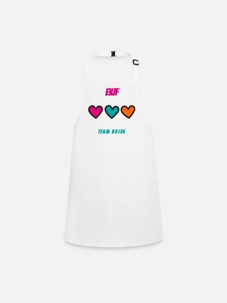 Bachelorette party. BRIDE. TEAM. TEAM MARIEE. BRIDE-TO-BE - Children's Apron - white - Front