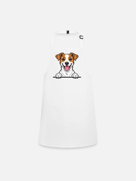 Jacky Terrier - Schürze für Kinder - Weiß