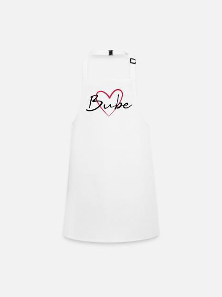 Coeur Bube Idée de cadeau - Tablier Enfant - blanc - Devant