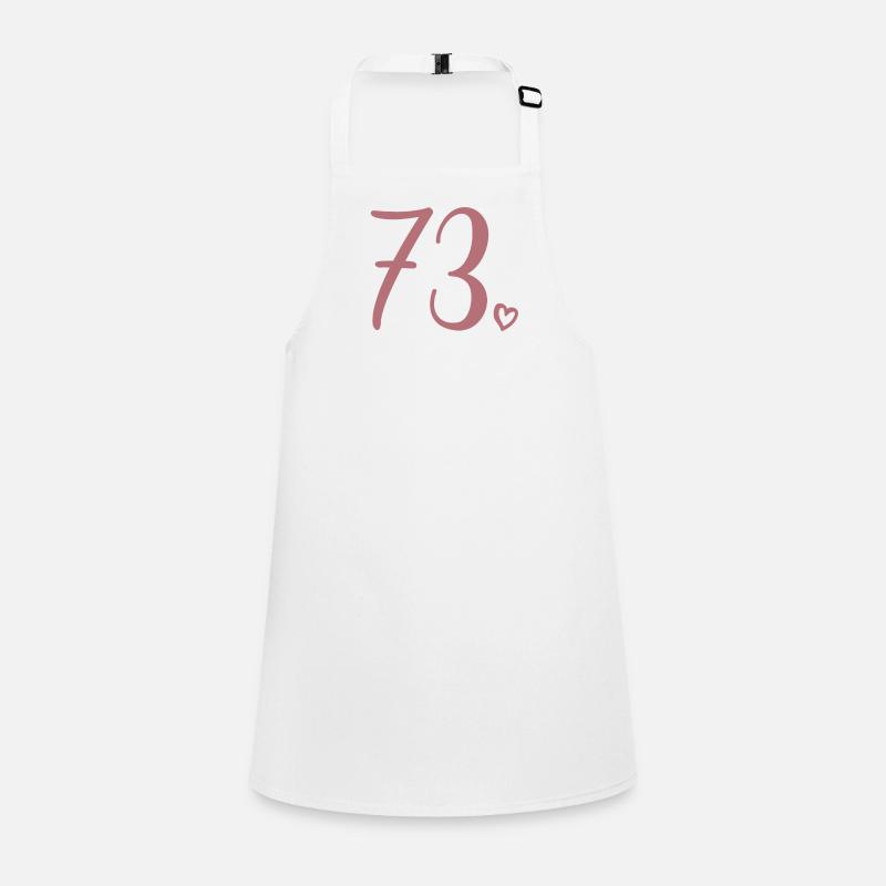 Cute Number 73, 73 Years Old, 73rd Birthday Gift Children's Apron