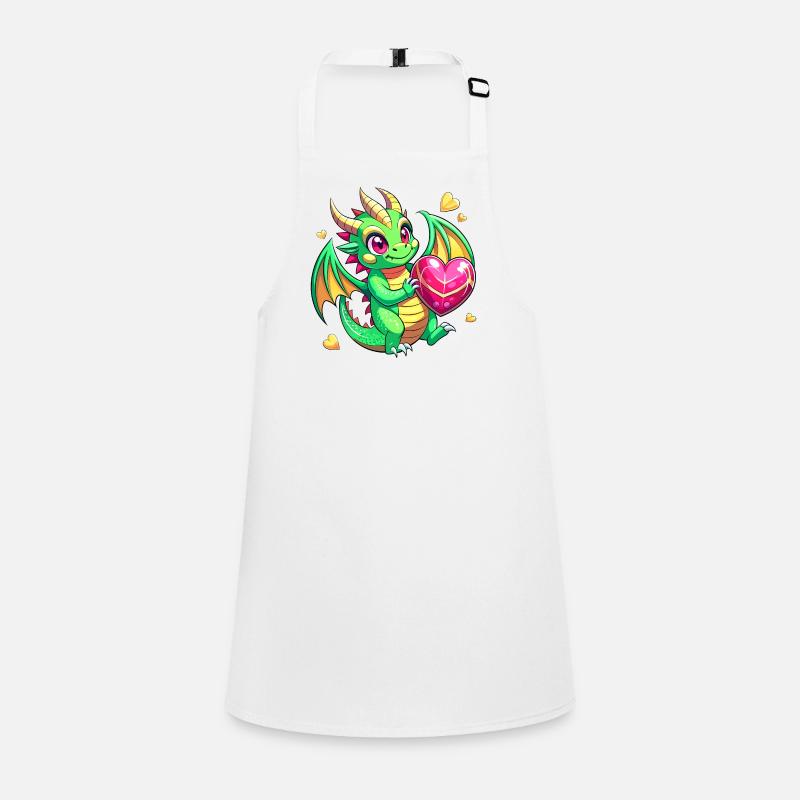 Farbenfroher Drache Schürze für Kinder