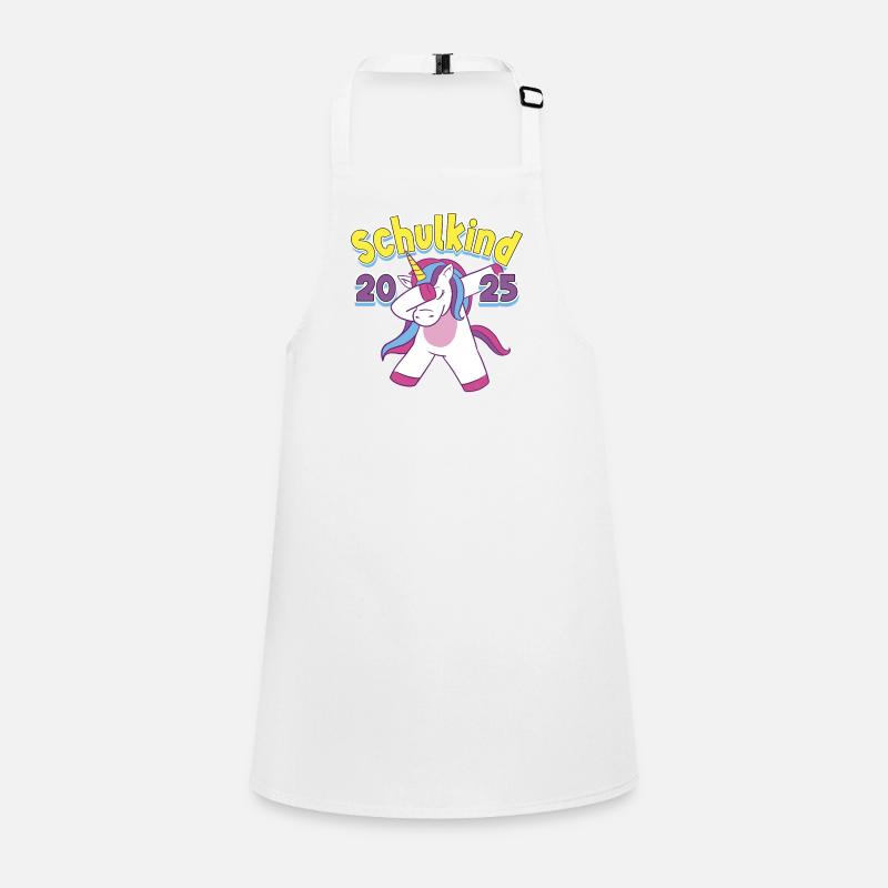 School Child 2025 Unicorn Enrollment School Student Children's Apron