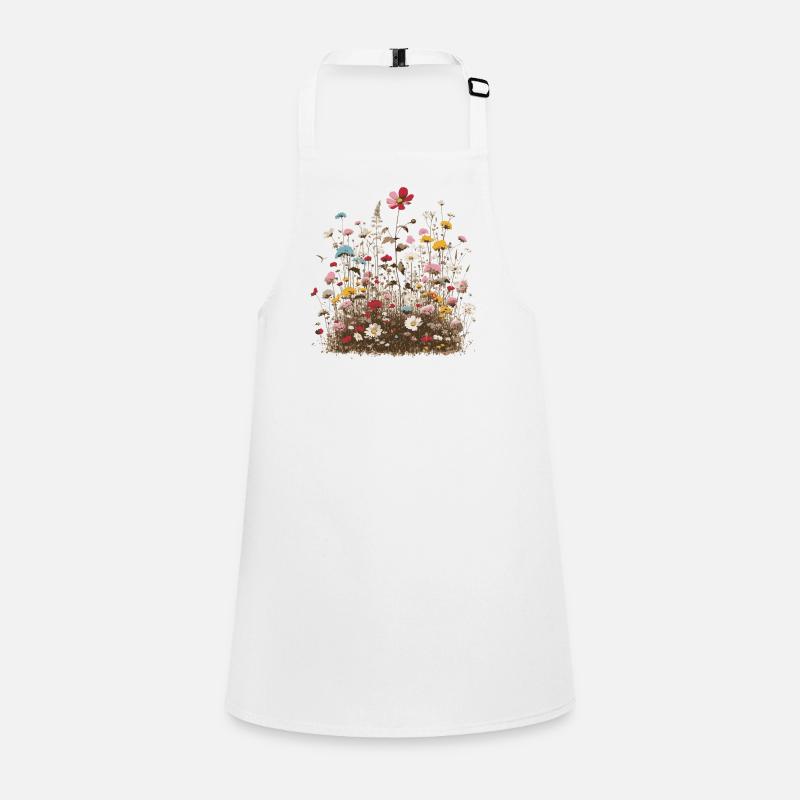 parfumé coloré fleur prairie printemps fleurs herbes Tablier Enfant