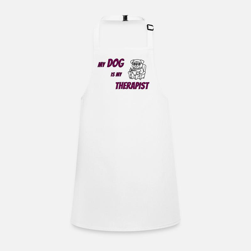 Funny Dog Lover Therapy Tee Children's Apron