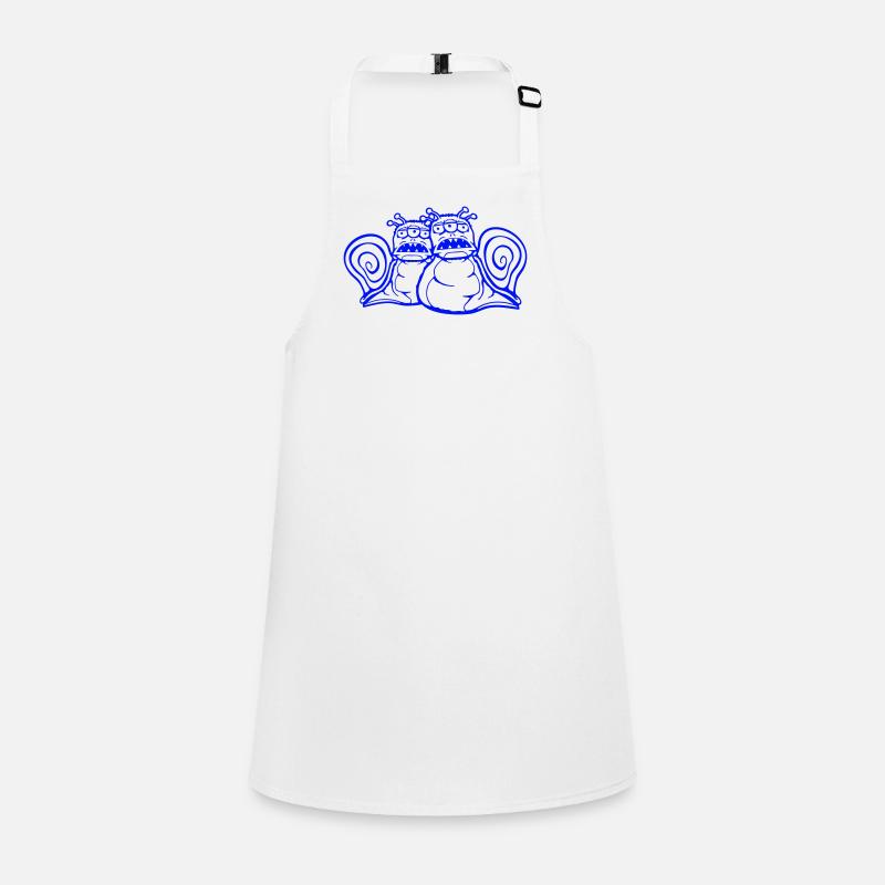 2 snails alien monster Halloween extraterrestrials Children's Apron