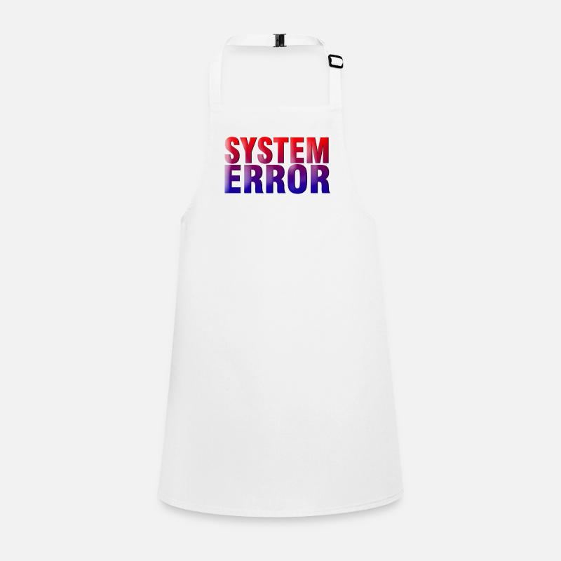 Erreur système Gradient Typo Tablier Enfant