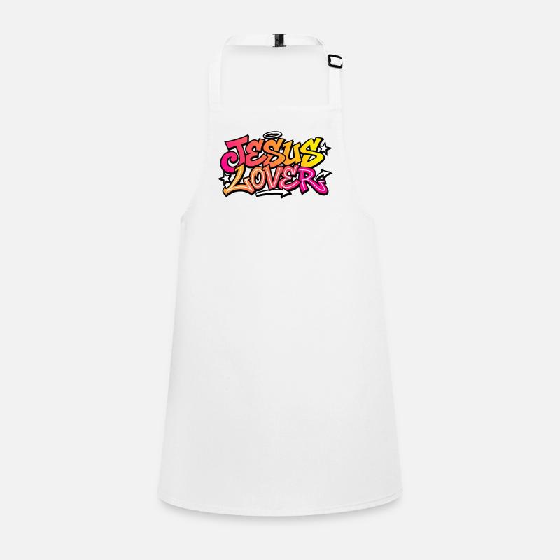 Graphisme néon Jesus Lover Tablier Enfant