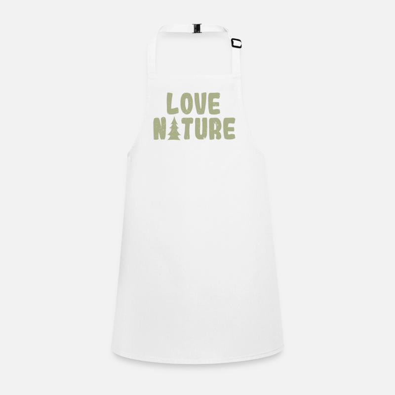 Love Nature – Conception minimale de la forêt extérieure Tablier Enfant
