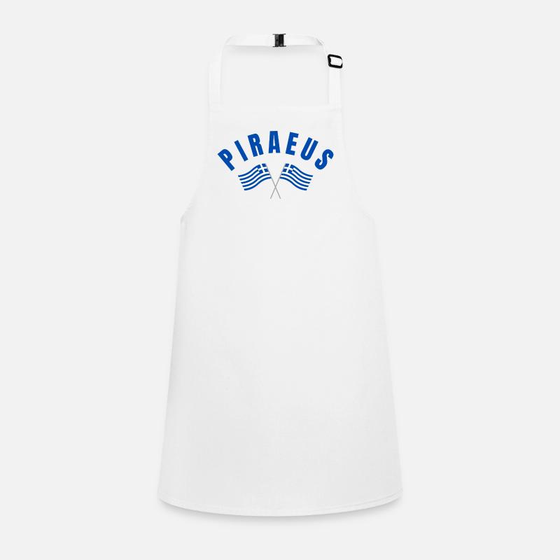 Piraeus Harbour Waves Emblem Children's Apron