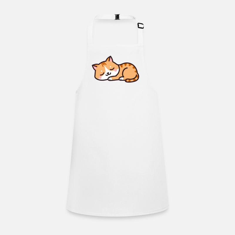 Schlafende Katze Schürze für Kinder